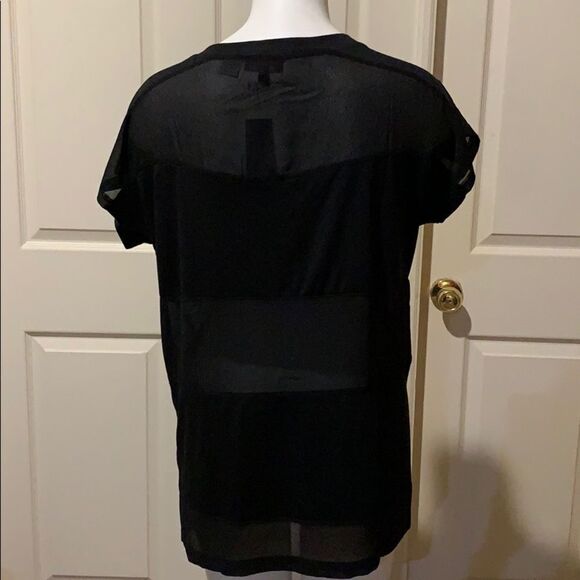 Miss Me sheer beaded front shirt. Med. NWT - Picture 6 of 10